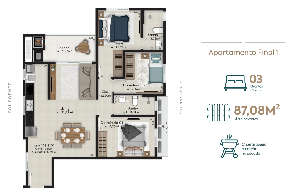 Allure — planta Apto 1