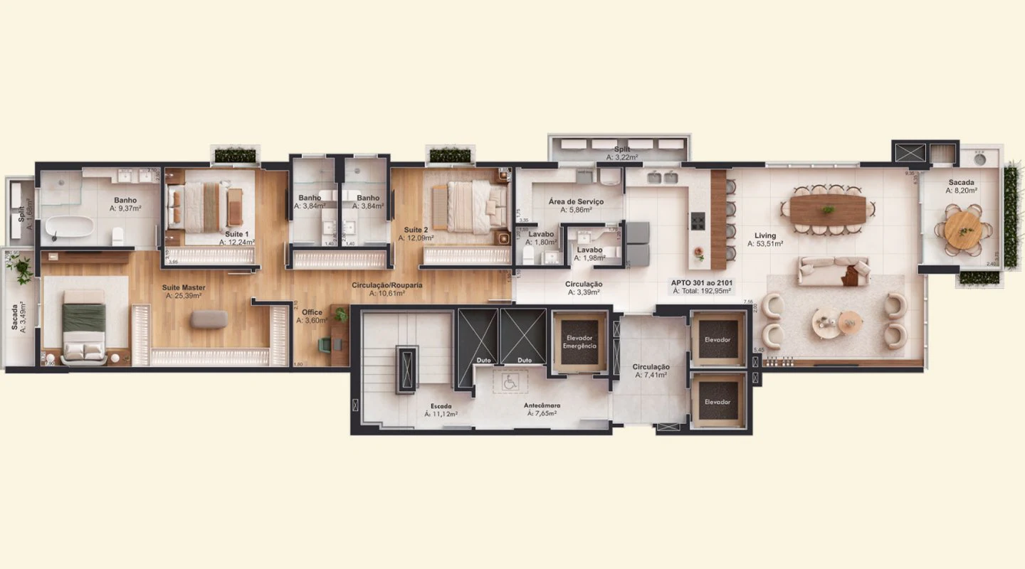 Árbor — planta Apartamentos 1