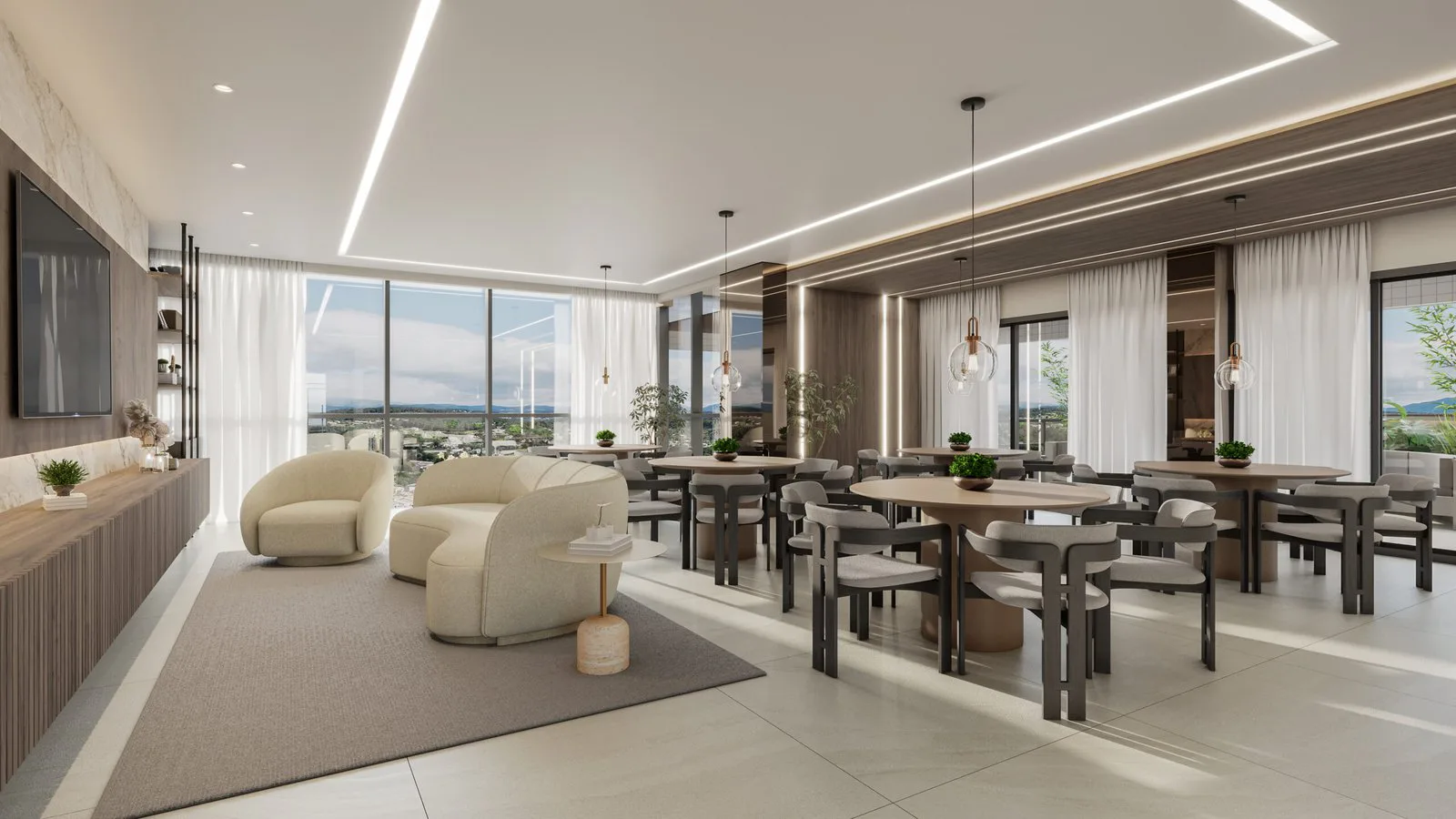 Aura Residence — Salão de festas