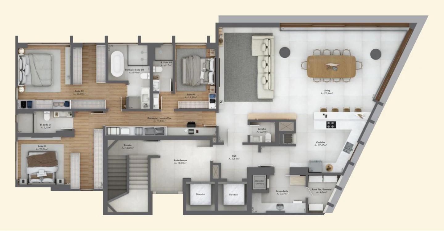 Visio — planta Apto 1